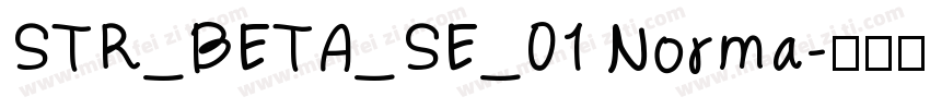 STR_BETA_SE_01 Norma字体转换